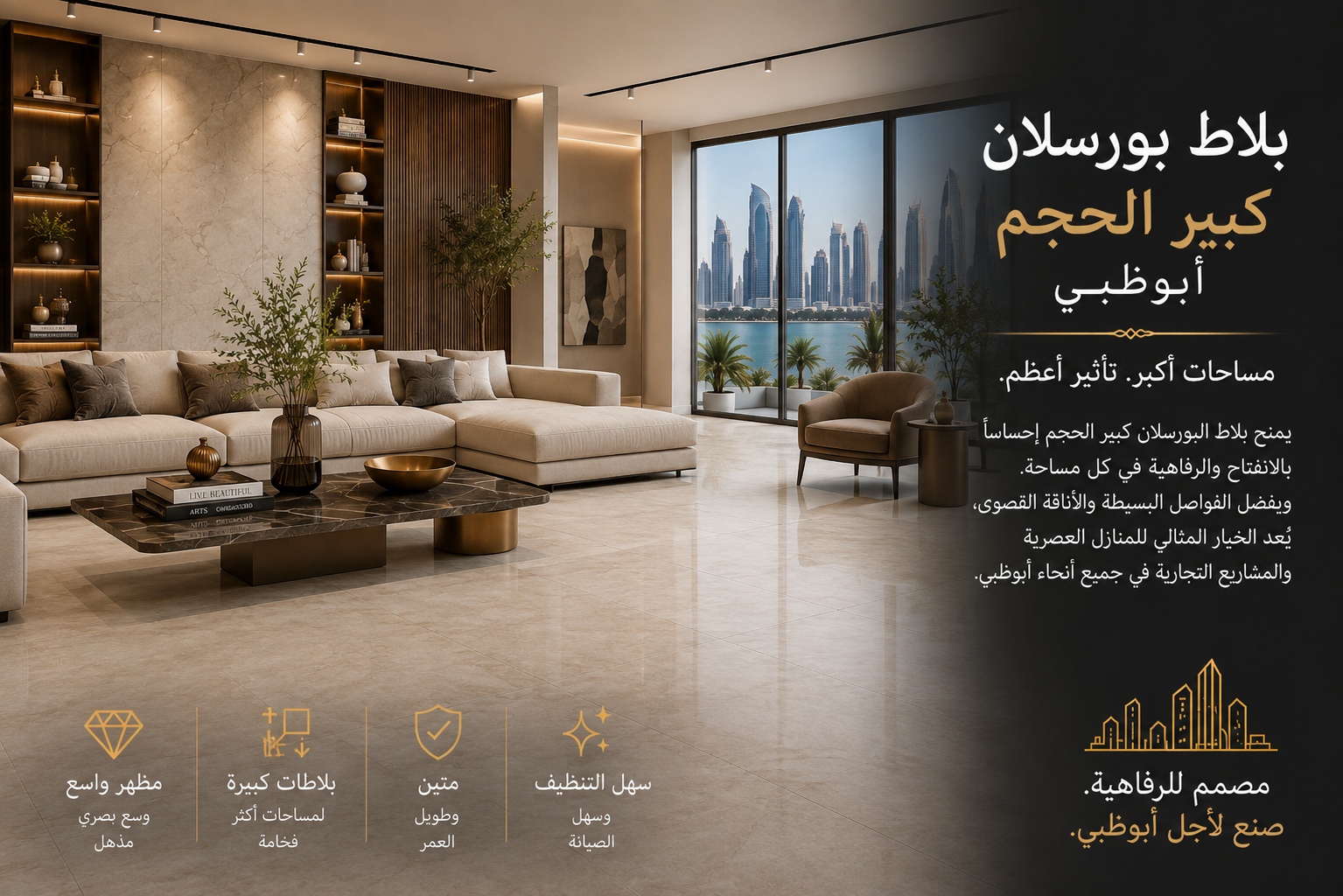 Large Porcelain Tiles Abu Dhabi
