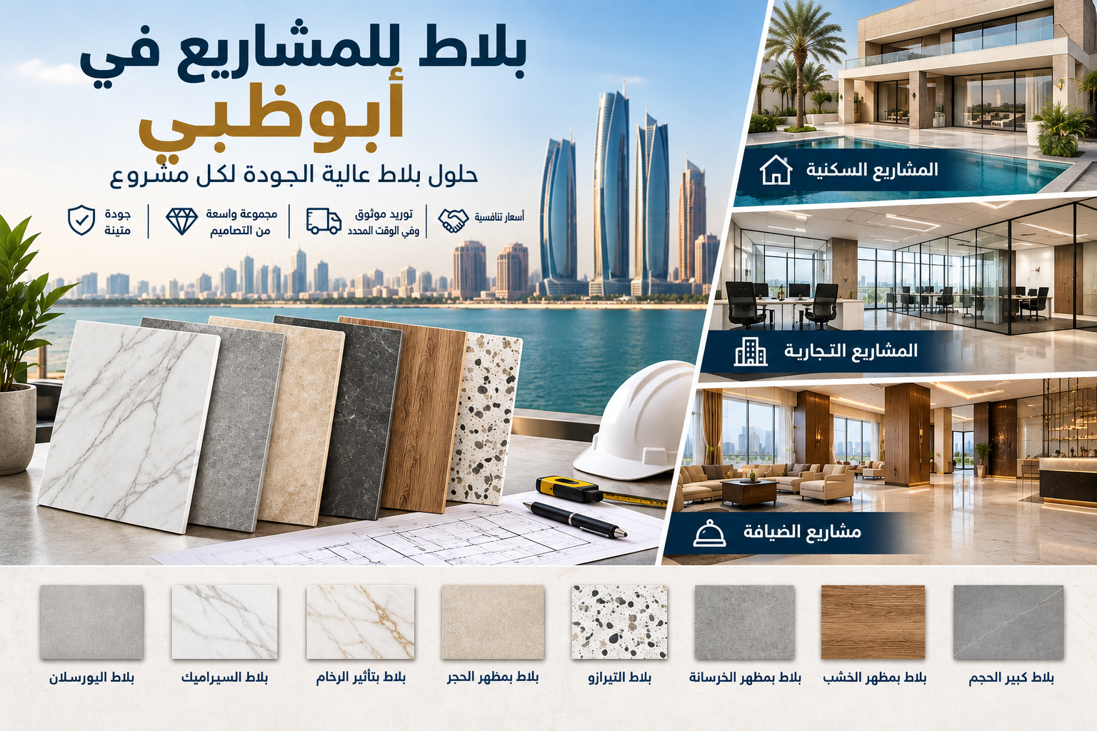 Tiles for Projects Abu Dhabi