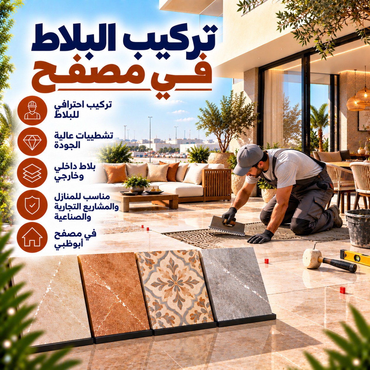 Tile Installation Mussafah