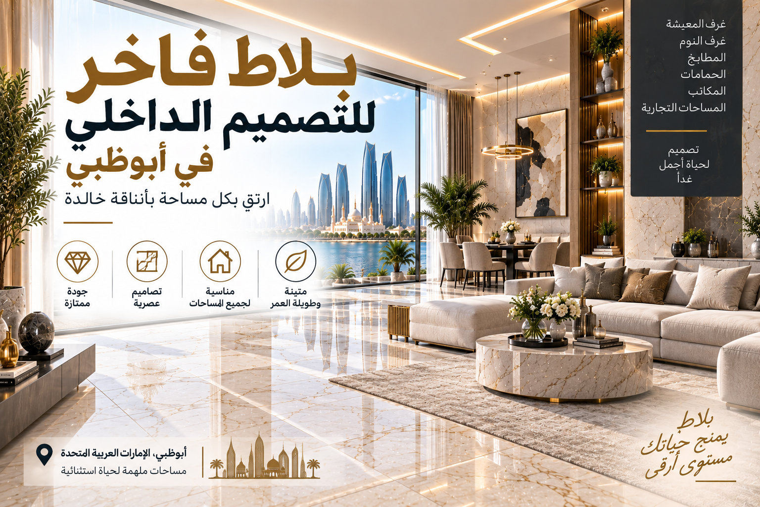 Luxury Tiles for Interior Design Abu Dhabi
