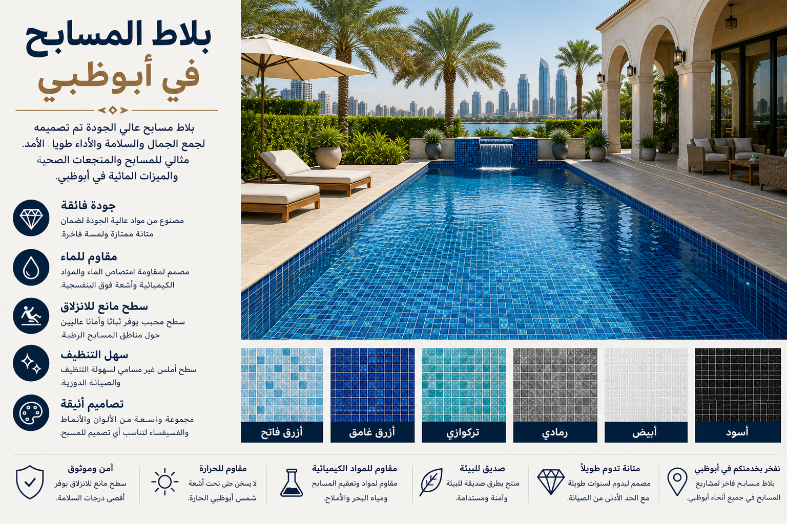 Pool Tiles Abu Dhabi