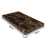 Luxury Dark Emperador Spanish Marble Tile | 60 × 30 cm | Polished | Thickness 2 cm - Image 3