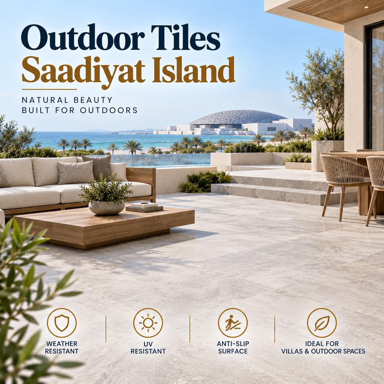 Outdoor Tiles Saadiyat Island