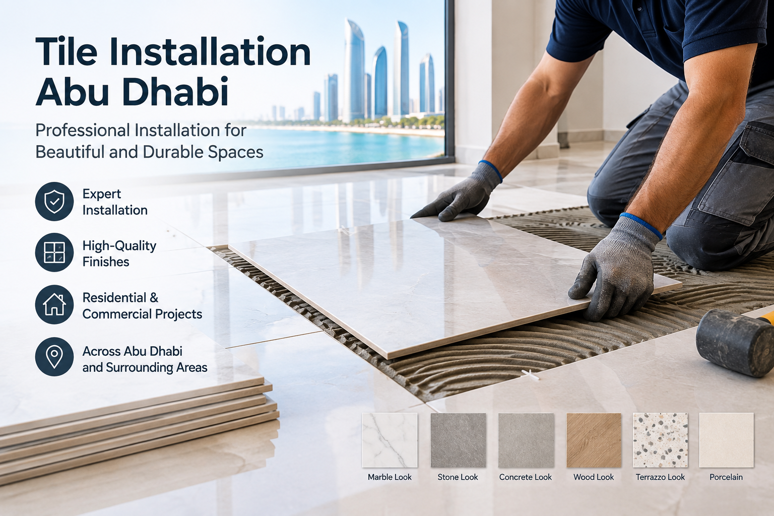 Tile Installation Abu Dhabi
