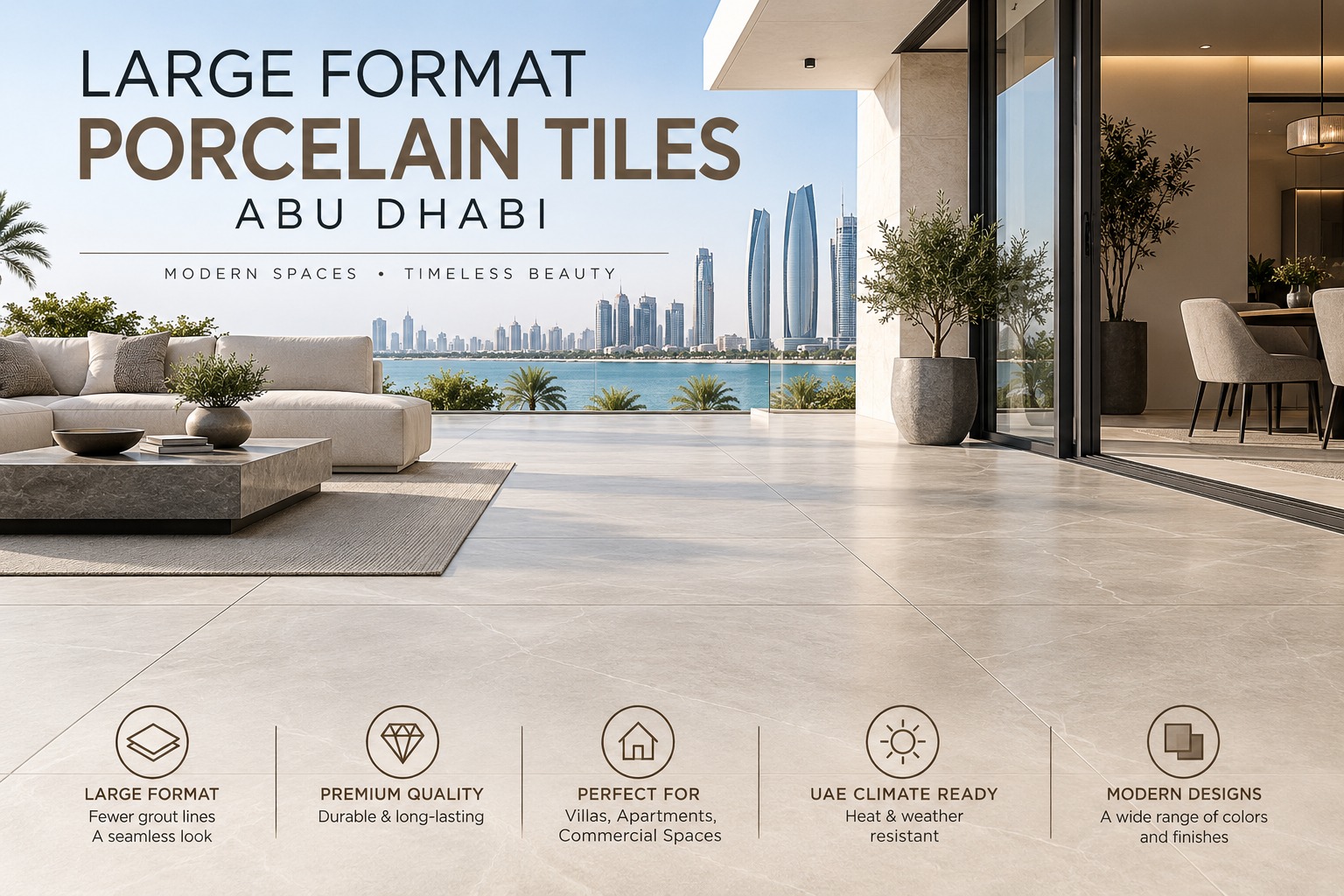Large Format Porcelain Tiles Abu Dhabi