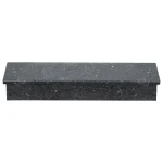 ⁦Black Angola Granite | Standard Stair Treads & Risers | Lengths 100–140 cm | Polished⁩ - الصورة ⁦2⁩