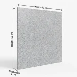 Grey Sardo Granite – Fine Grain Tile | 60 × 60 cm | Polished | Thickness 2 cm - Image 2