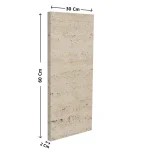 Classic Turkish Travertine Marble Tile | 60 × 30 cm | Natural | Thickness 2 cm | Unfilled - Image 4