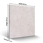 Elegant Perlato Cecilia Marble Tile | 60 × 60 cm | Polished | Thickness 2 cm - Image 4