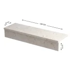 ⁦Perlato Cecilia Italian Marble | Standard Stair Treads & Risers | Lengths 100–140 cm | Polished⁩ - الصورة ⁦4⁩