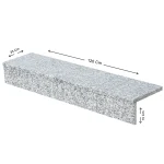 P White Granite | Standard Stair Treads & Risers | Lengths 100–140 cm | Polished - Image 3