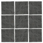 Black Granite Cobble Stone | 10 × 10 × 5 cm | Natural Split Finish