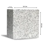 Grey Sardo Granite Paving Stone | 10 × 10 × 5 cm | Flamed Finish - Image 4