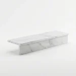 Mugla White Turkish Marble | Standard Stair Treads & Risers | Lengths 100–140 cm | Polished - Image 7