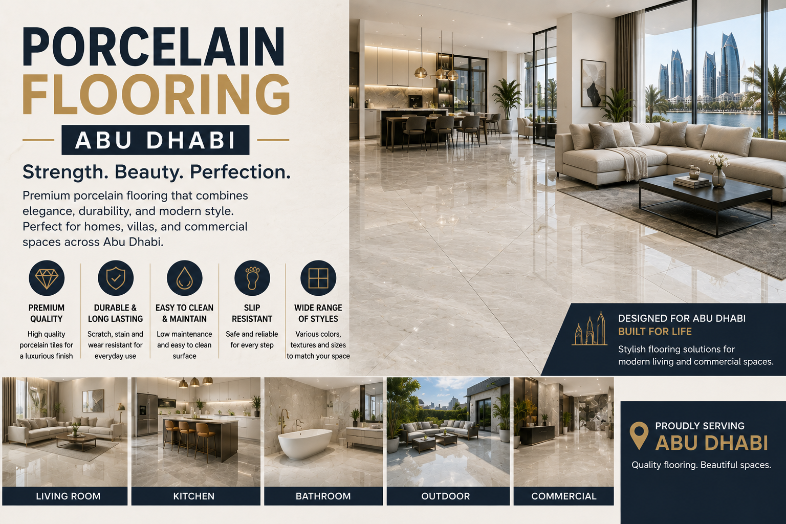Porcelain Flooring Abu Dhabi