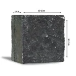 Natural Basalt Cobble Stone | 10 × 10 × 5 cm | Natural Split Finish - Image 3