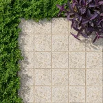 Mist Yellow Granite Cobble Stone | 10 × 10 × 5 cm | Flamed Finish - Image 5