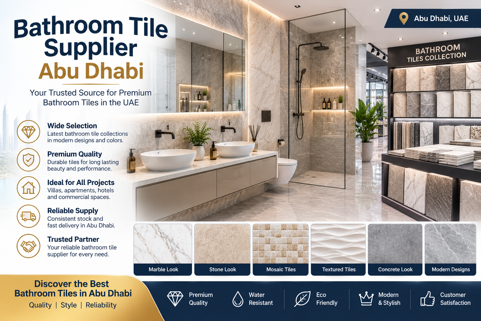 Bathroom Tile Supplier Abu Dhabi