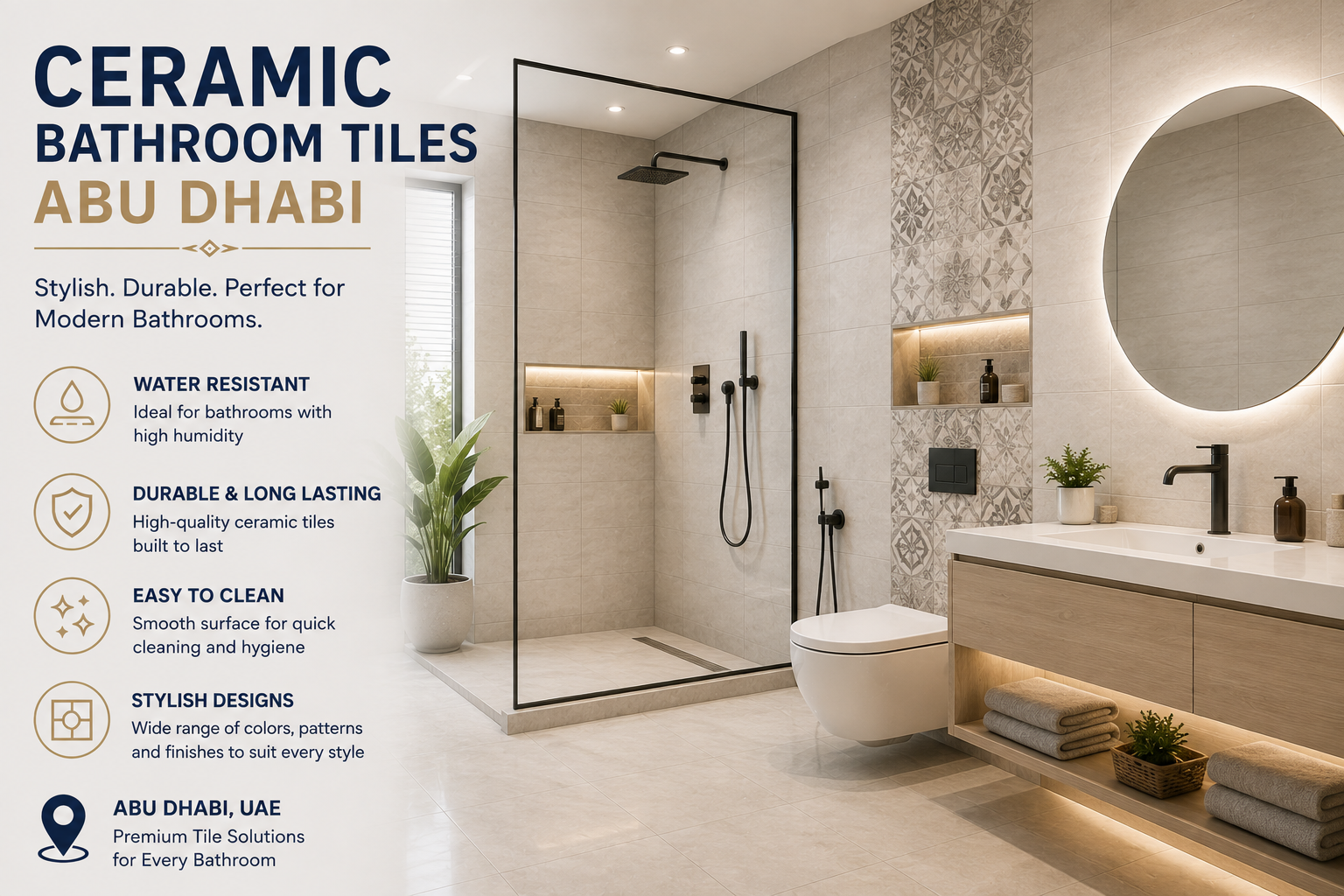 Ceramic Bathroom Tiles Abu Dhabi