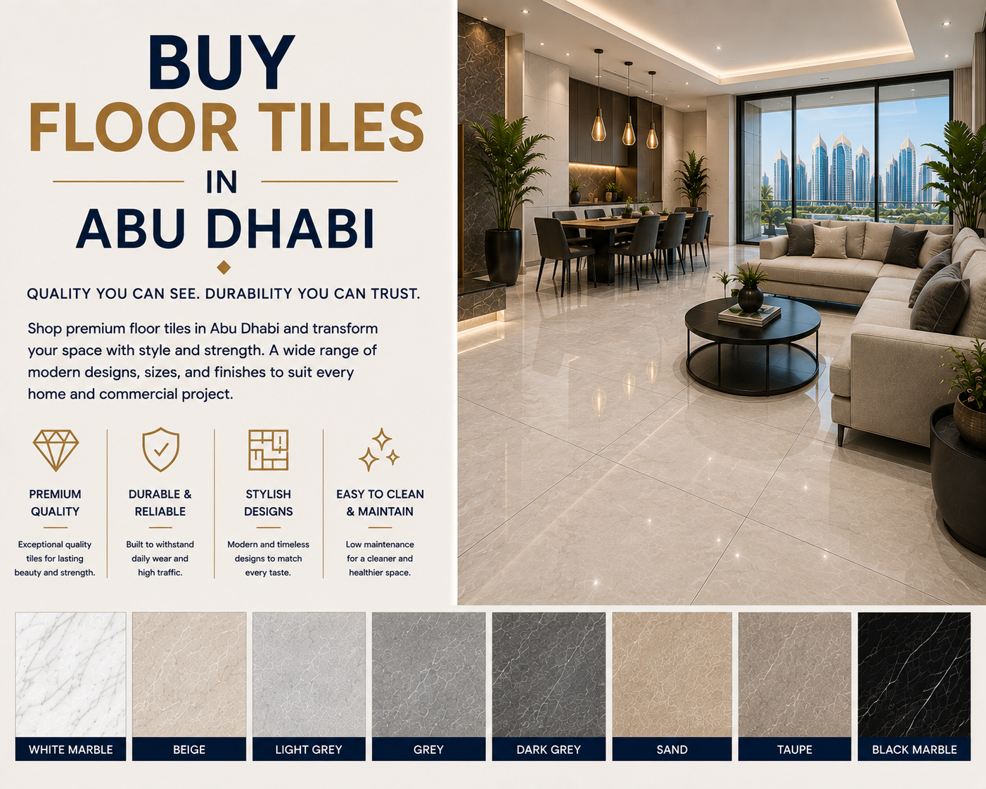 Buy Floor Tiles Abu Dhabi