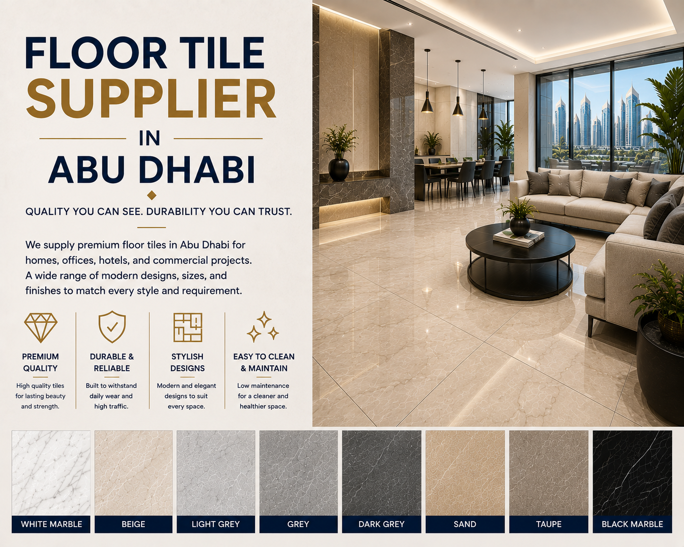 Floor Tile Supplier Abu Dhabi