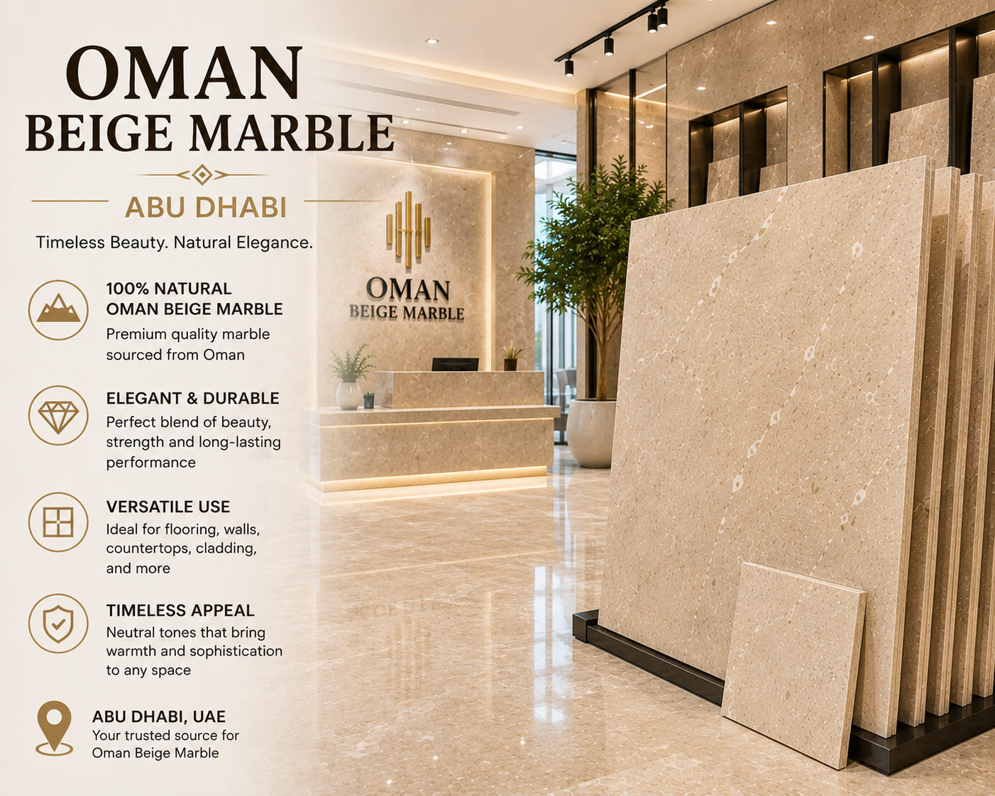 Oman Beige Marble Abu Dhabi