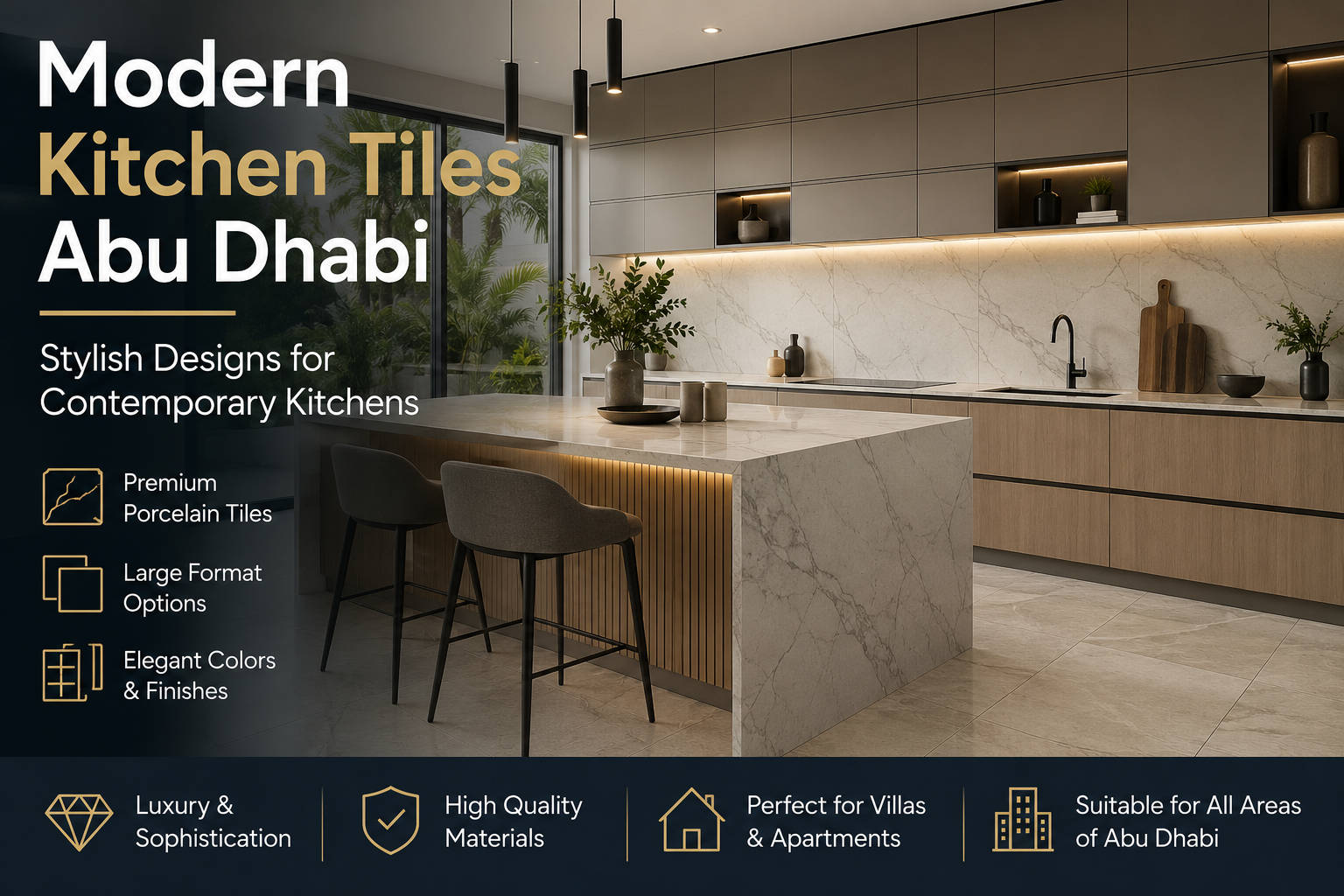 Modern Kitchen Tiles Abu Dhabi