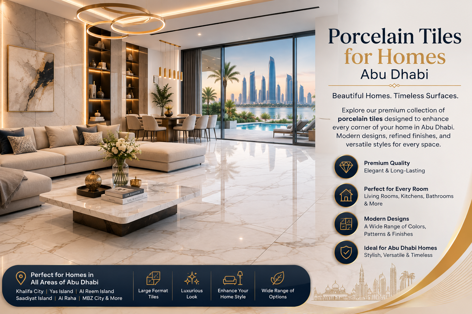 Porcelain Tiles for Homes Abu Dhabi