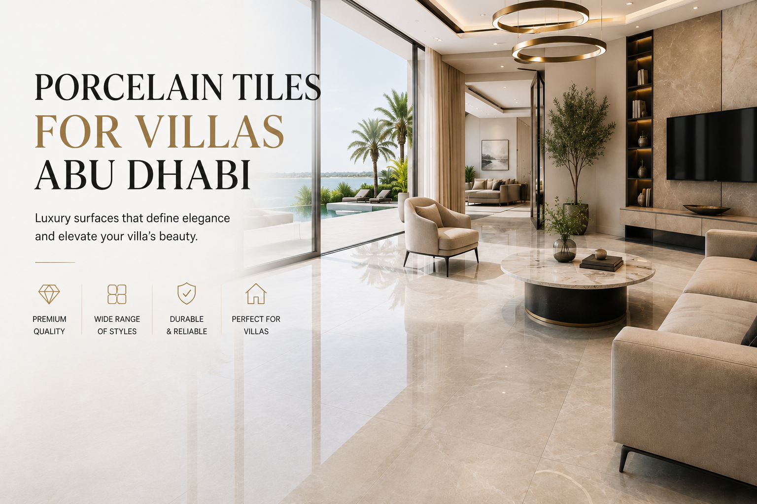 Porcelain Tiles for Villas Abu Dhabi