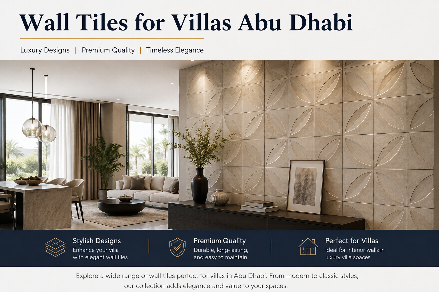 Wall Tiles for Villas Abu Dhabi