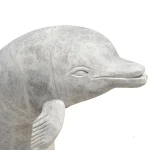 Natural Stone Dolphin Water Feature Sculpture - Image 3