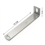 Large Stainless Steel 304 Angle Bracket – 10–15 cm – 3 mm Thickness - Image 7