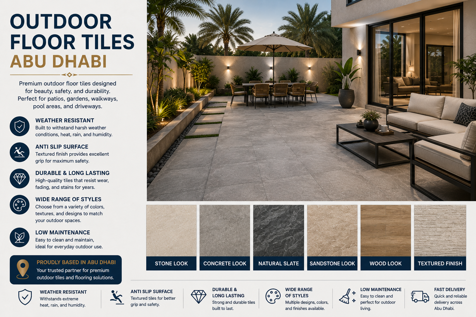 Outdoor Floor Tiles Abu Dhabi