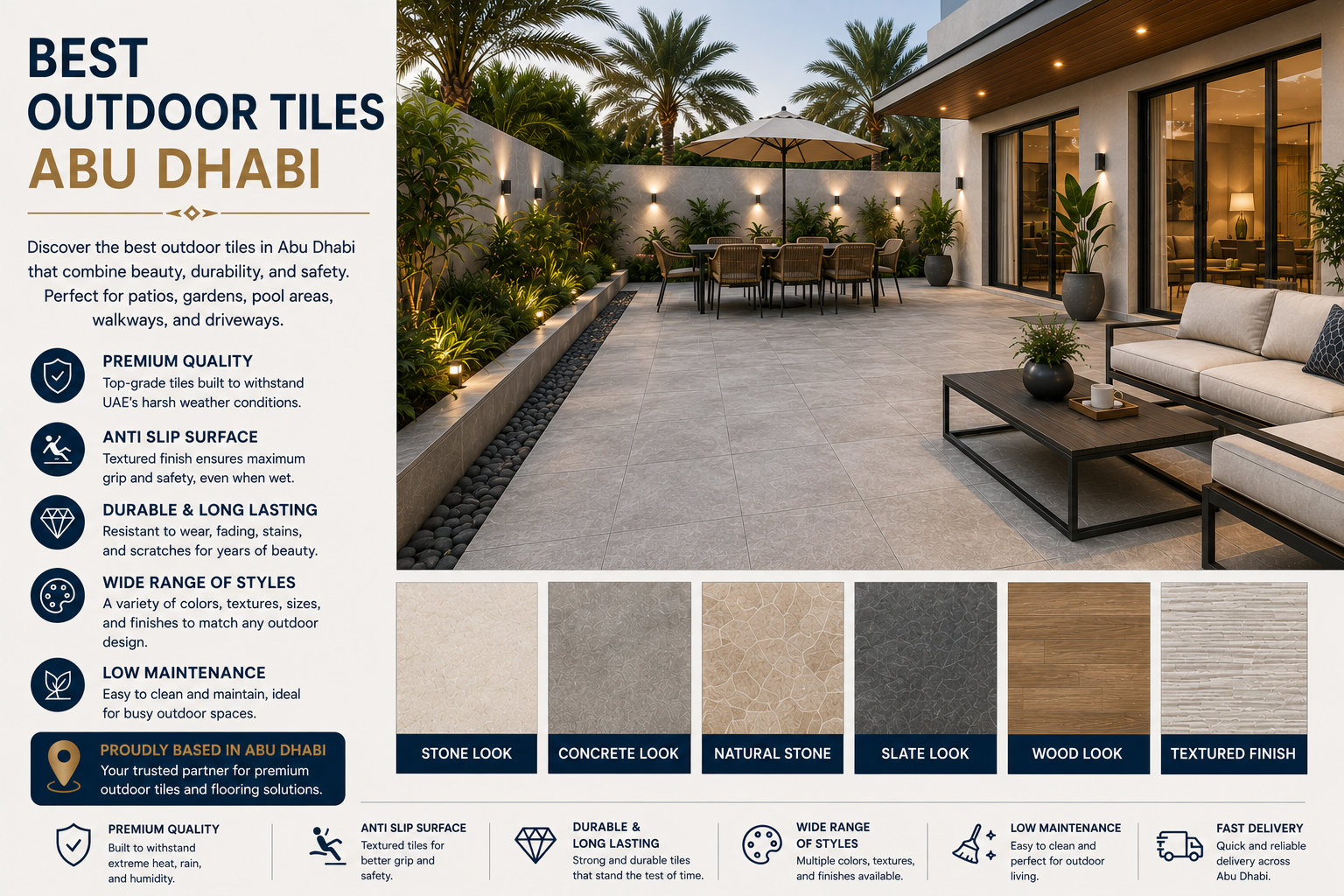 Best Outdoor Tiles Abu Dhabi