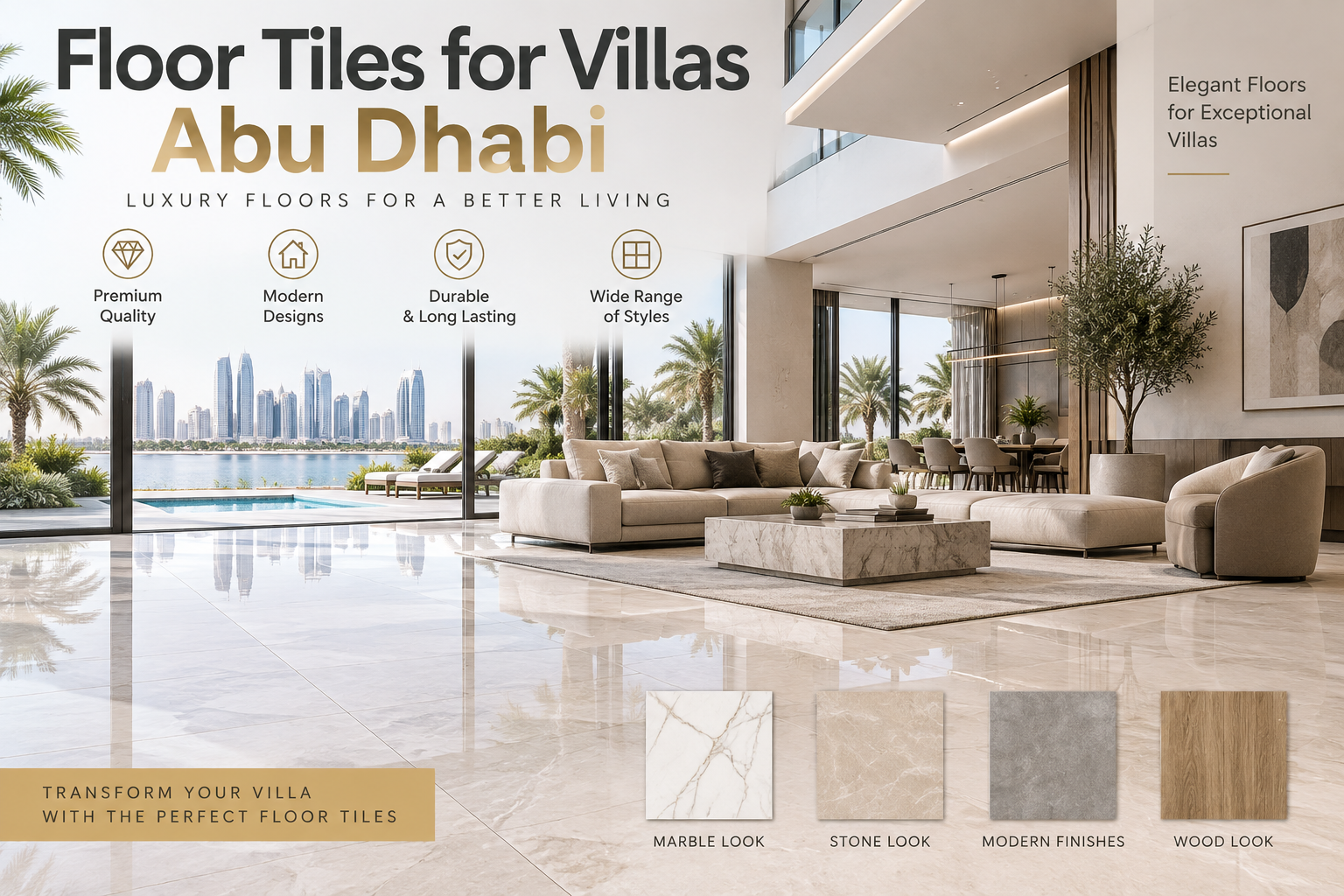 Floor Tiles for Villas Abu Dhabi