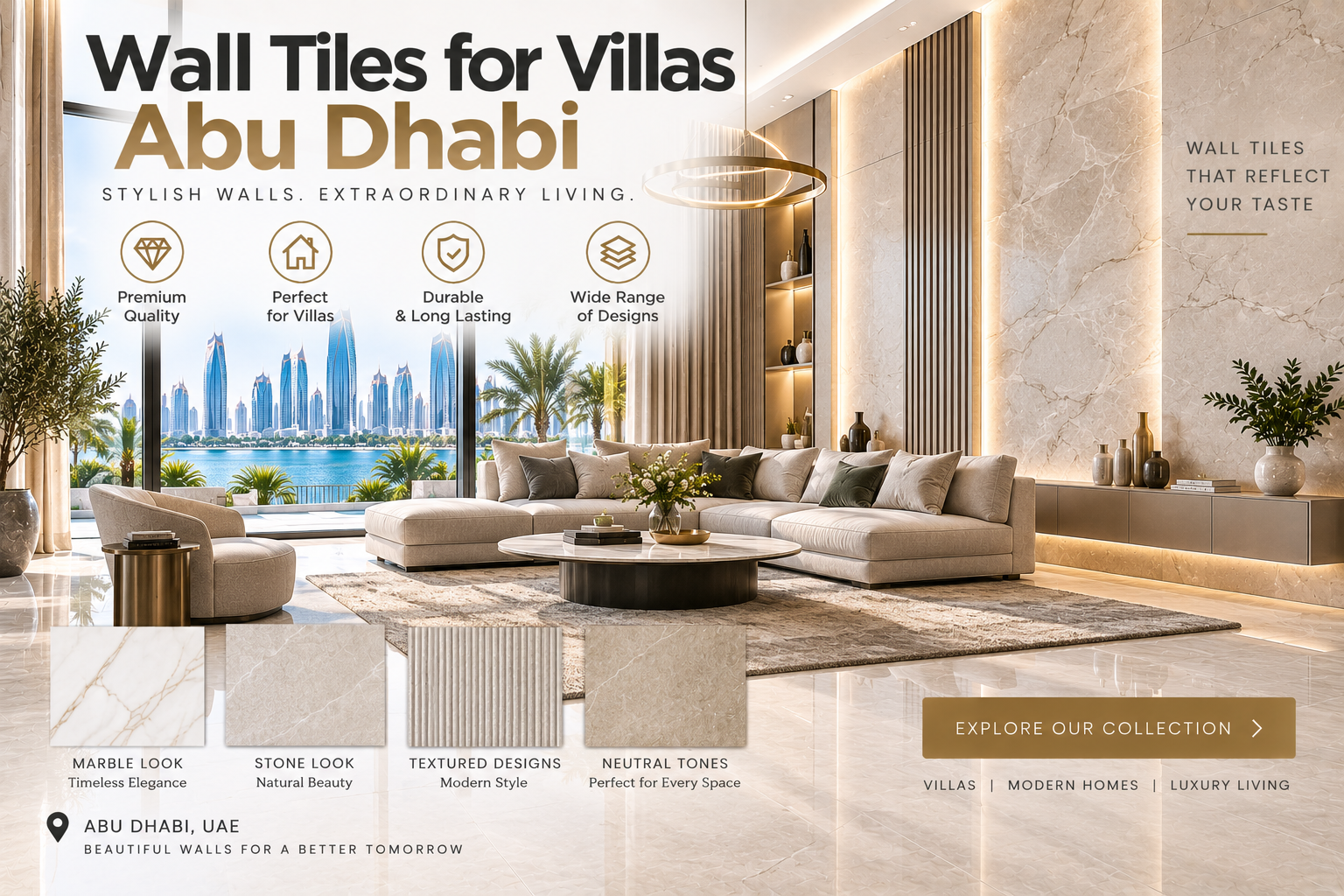 Wall Tiles for Villas Abu Dhabi