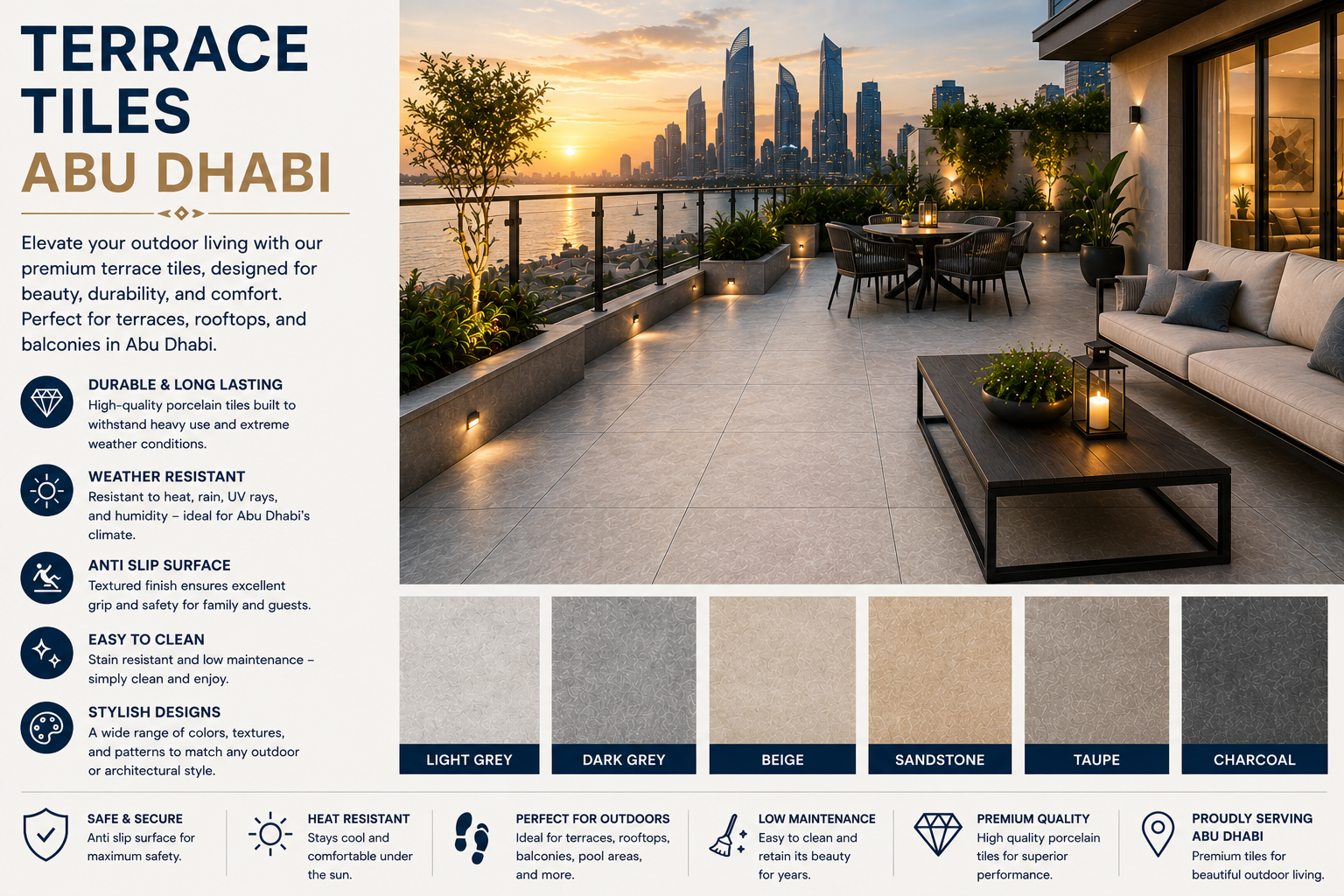 Terrace Tiles Abu Dhabi