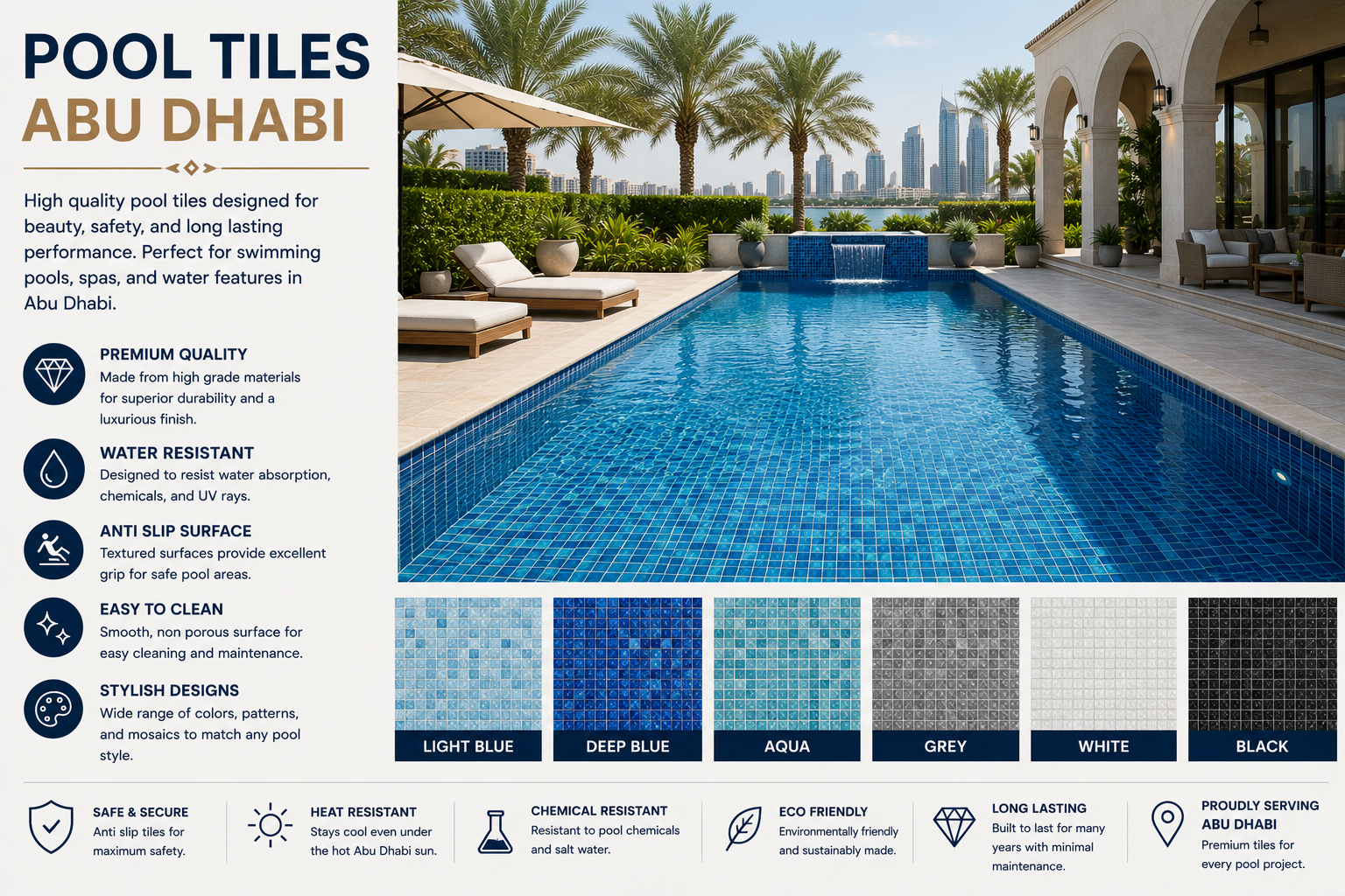 Pool Tiles Abu Dhabi