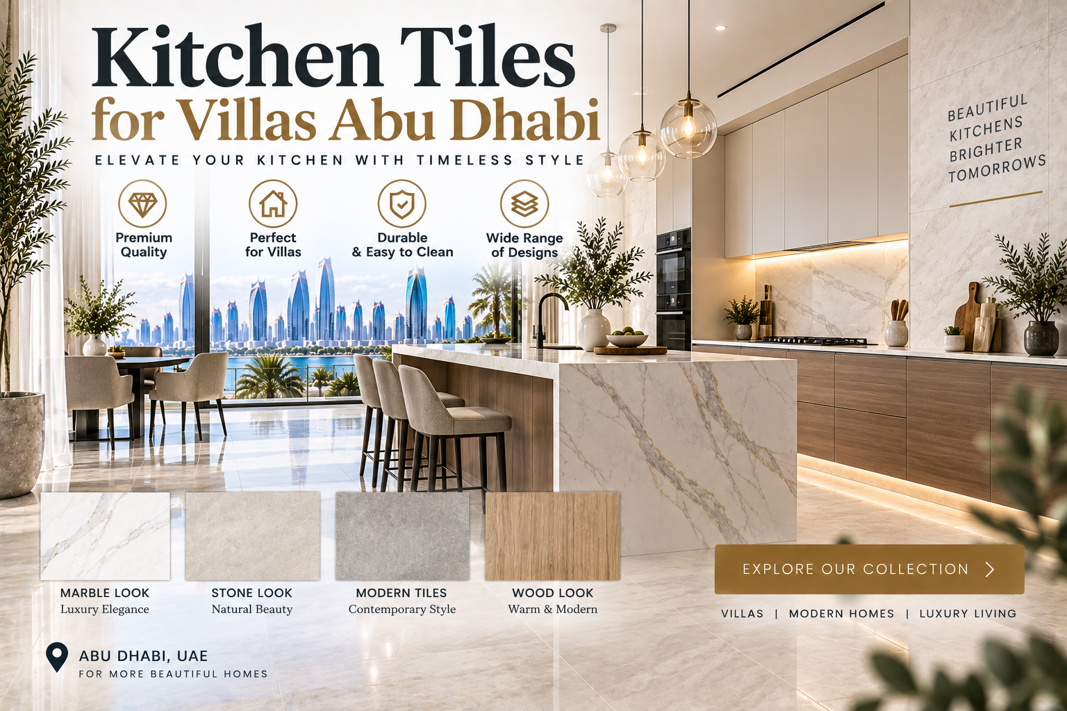 Kitchen Tiles for Villas Abu Dhabi