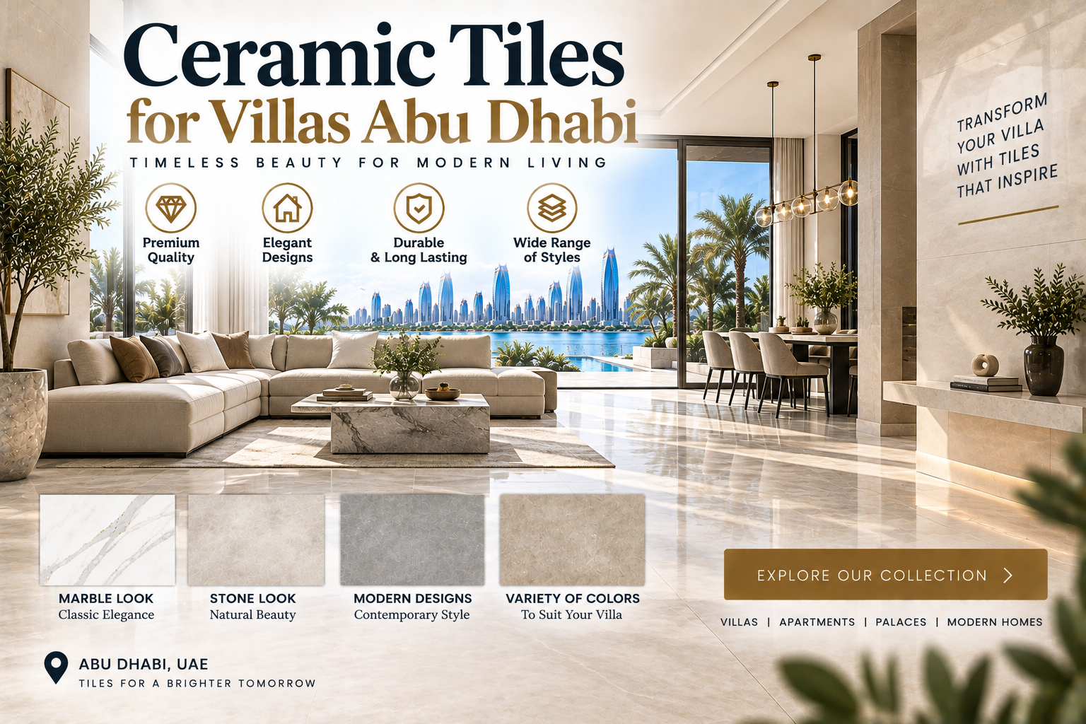 Ceramic Tiles for Villas Abu Dhabi