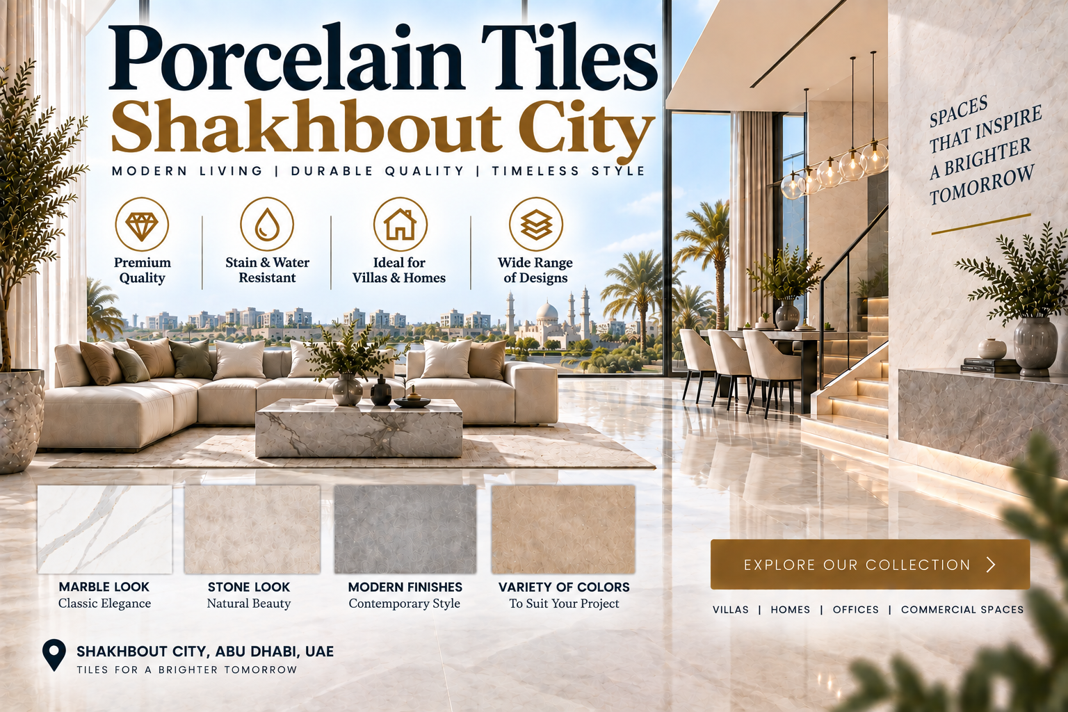 Porcelain Tiles Shakhbout City