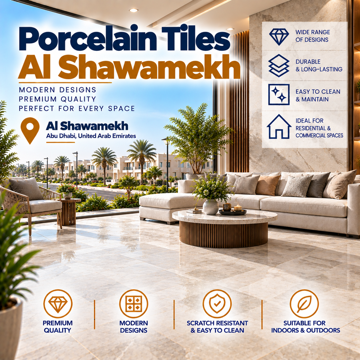 Porcelain Tiles Al Shawamekh