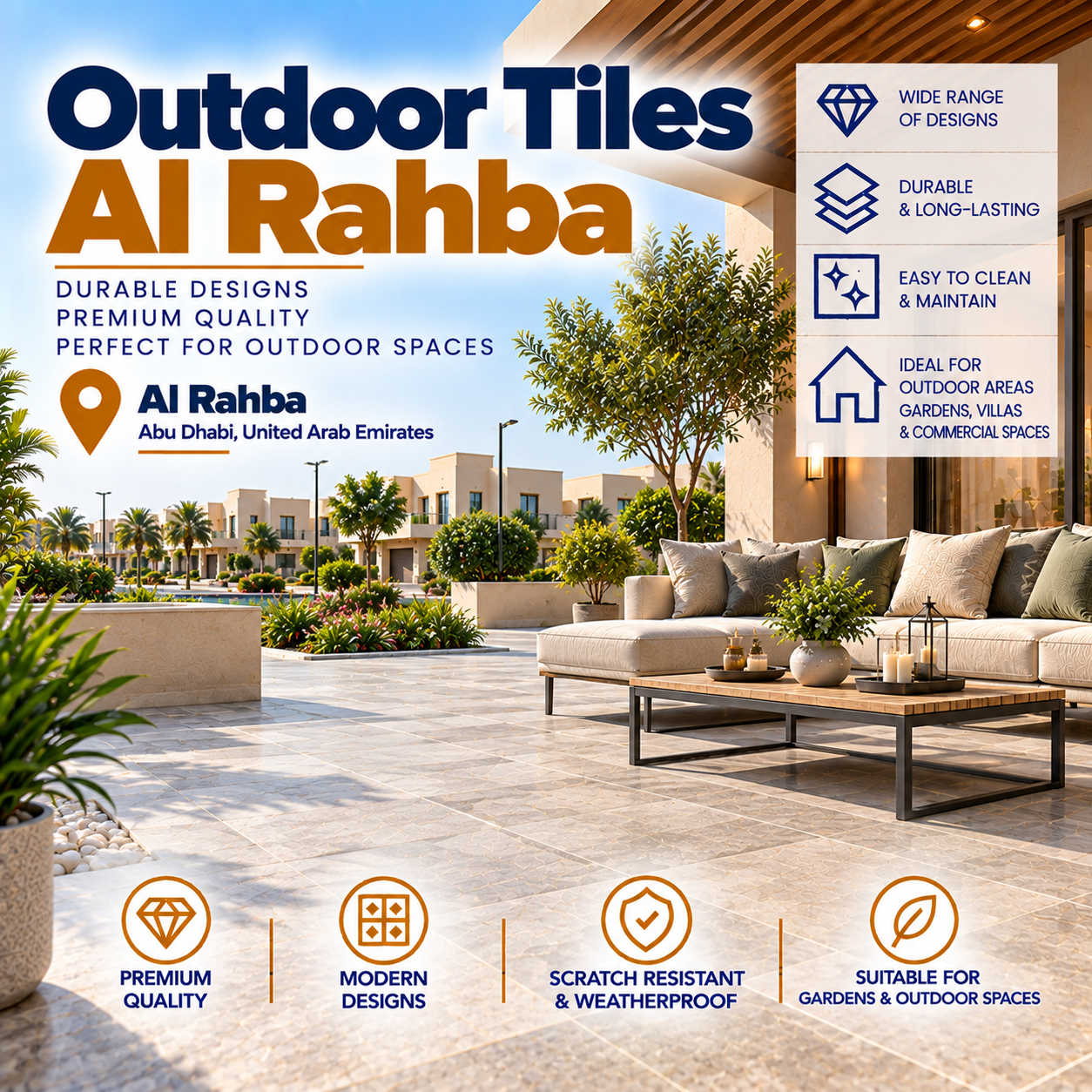 Outdoor Tiles Al Rahba