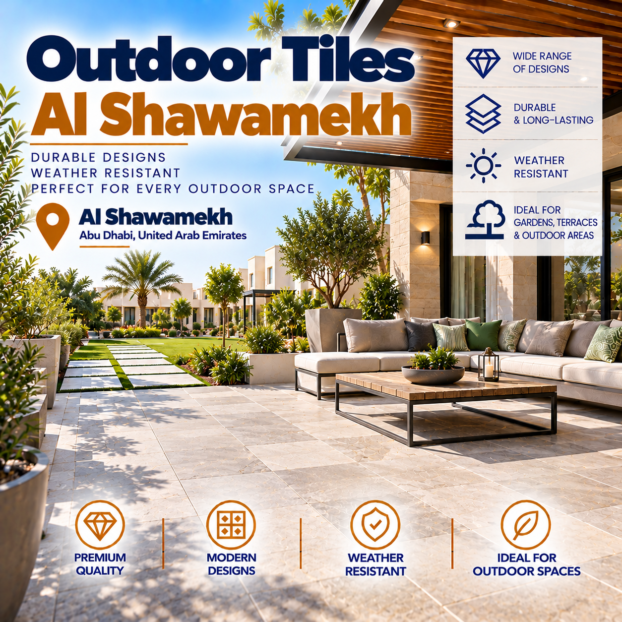 Outdoor Tiles Al Shawamekh