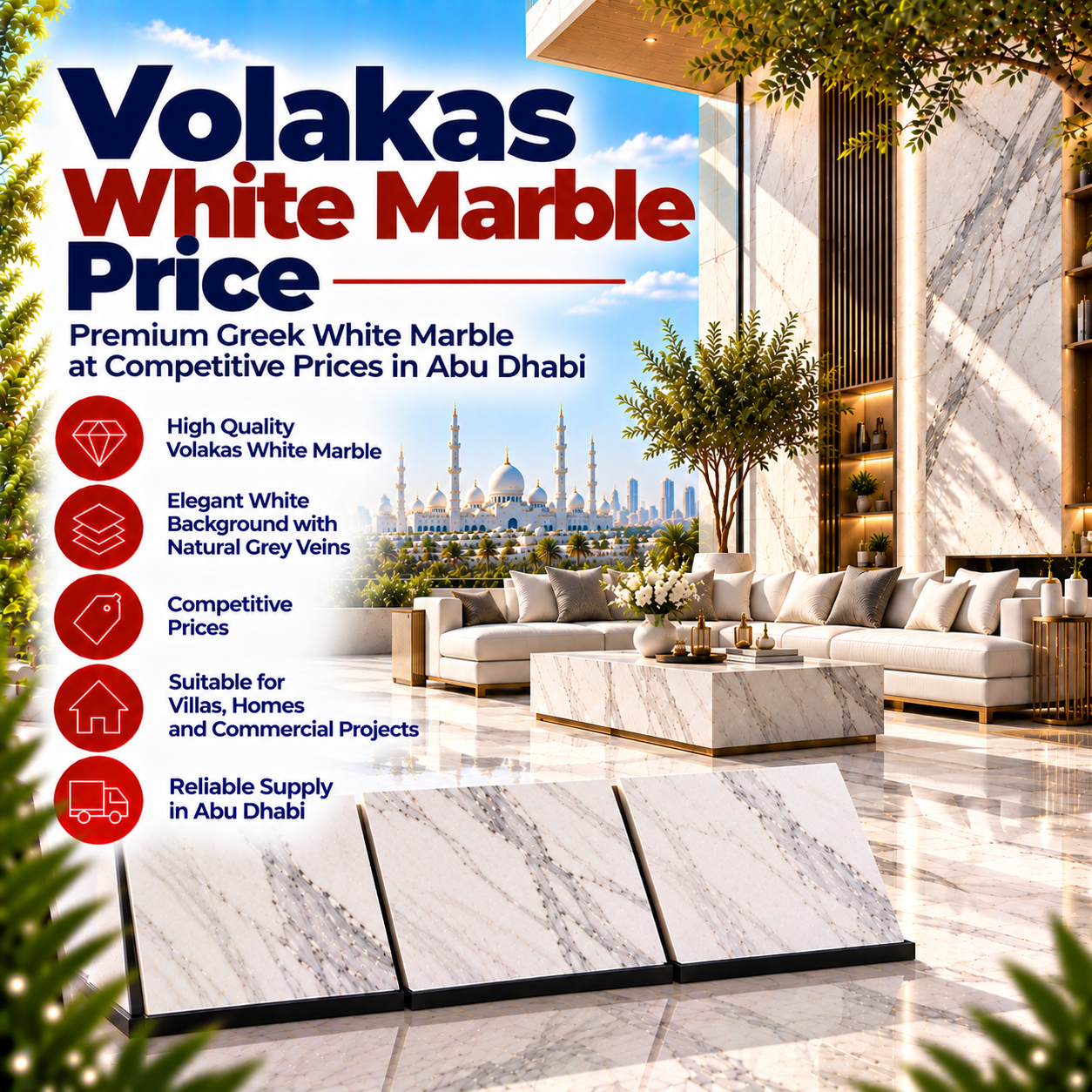 Volakas White Marble Price
