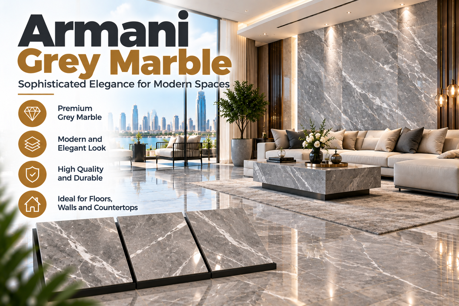 Armani Grey Marble