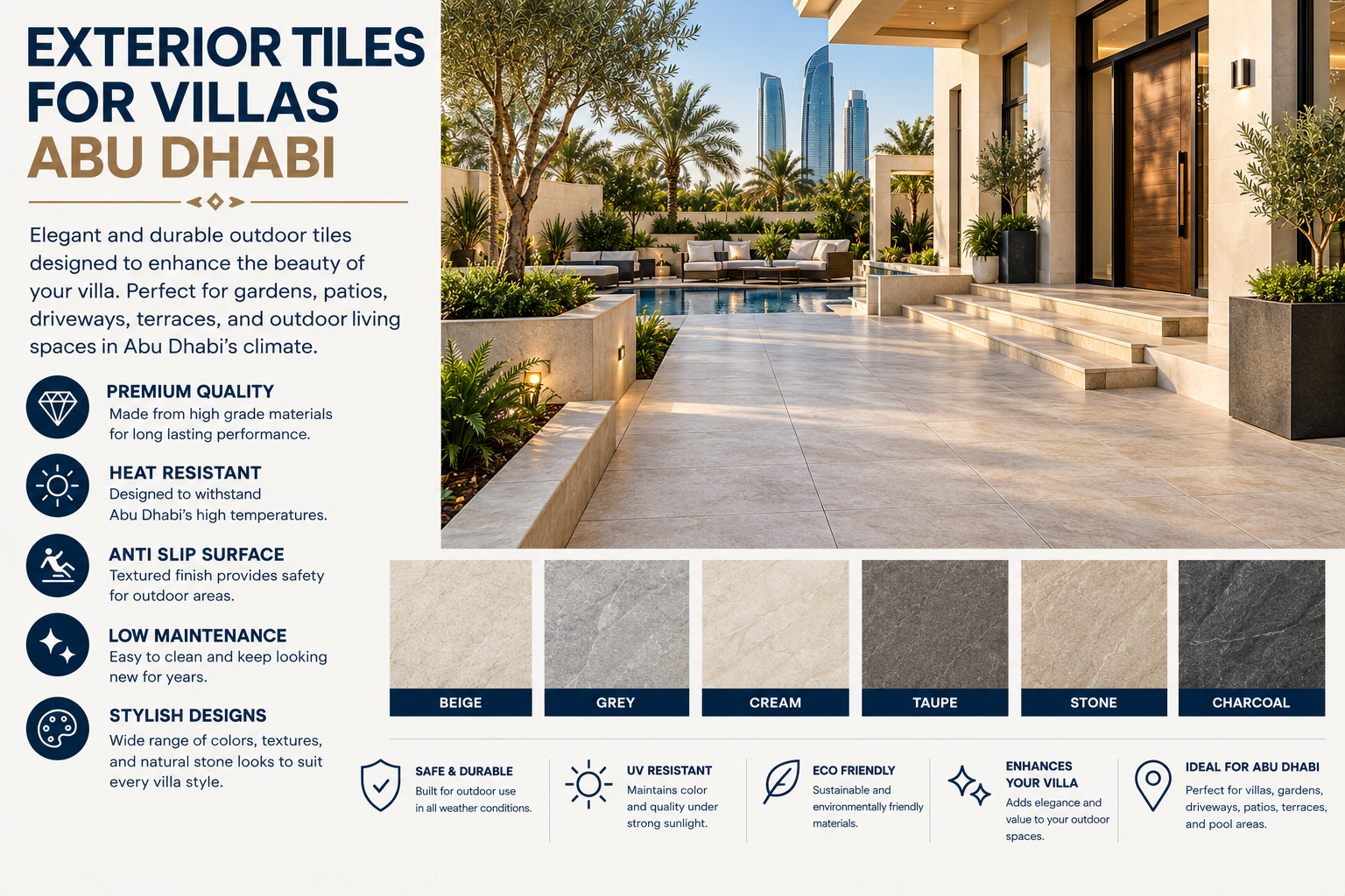 Exterior Tiles for Villas Abu Dhabi