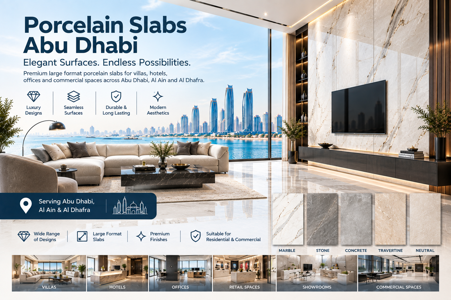 Porcelain Slabs Abu Dhabi