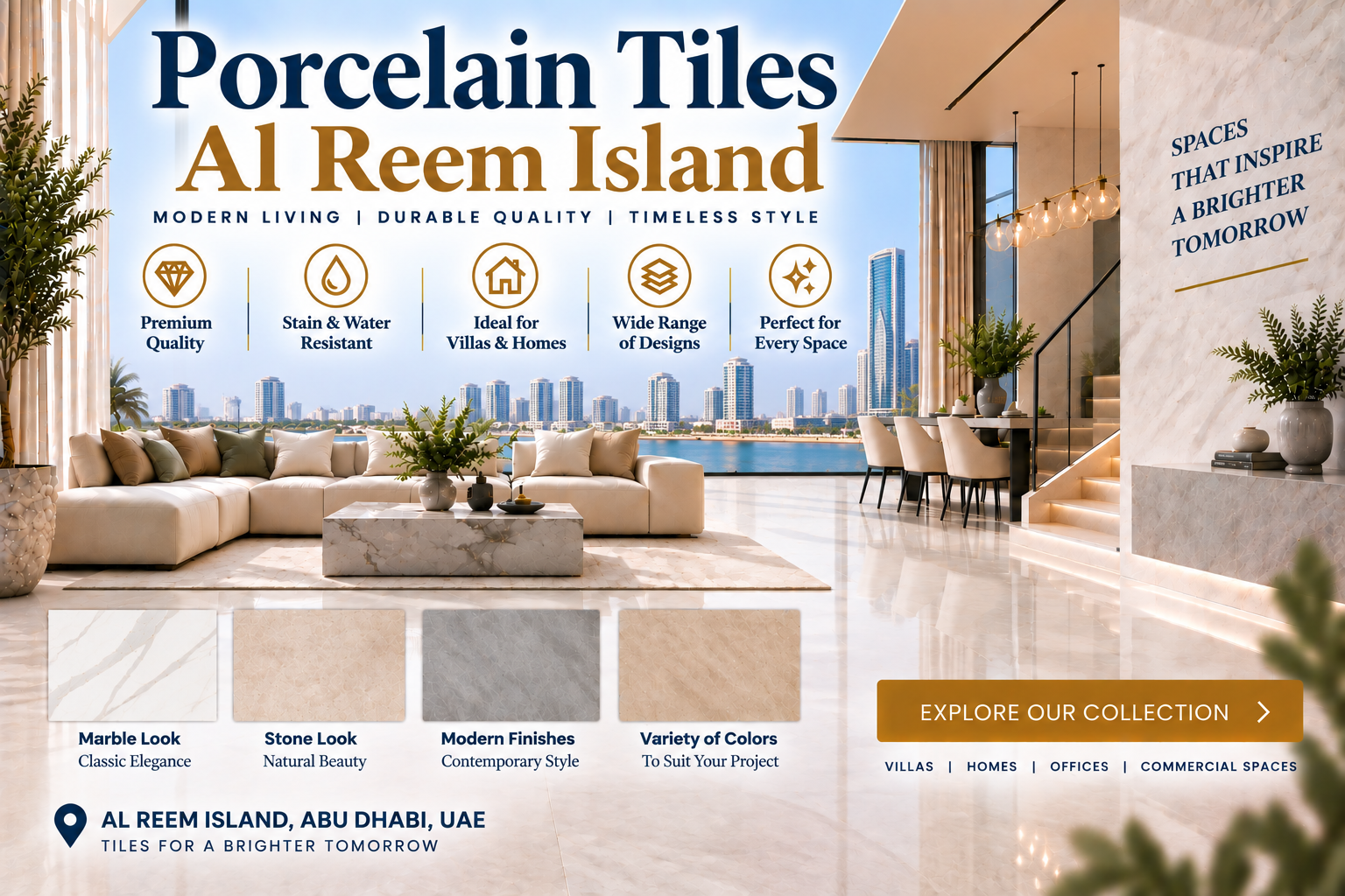 Porcelain Tiles Al Reem Island